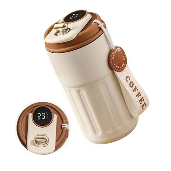 Термокружка сталева 380 мл з індикатором температури - мініатюра 1