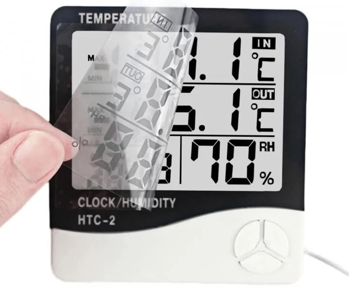 Термометр-гігрометр HTC-2 з виносним датчиком, годинником і будильником - мініатюра 6