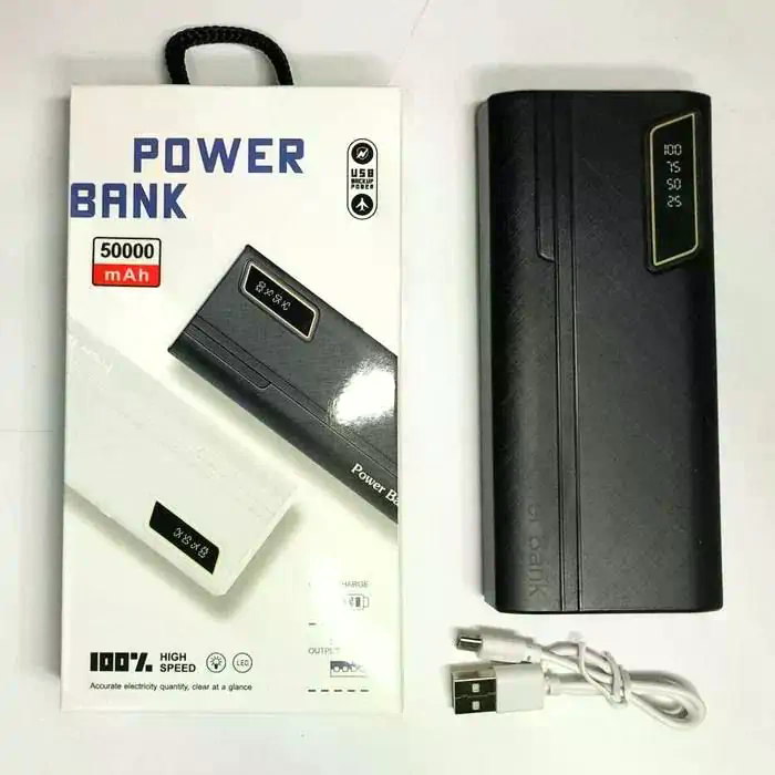Power Bank UN-3104 50000 mAh із швидкою зарядкою, 2 USB і ліхтариком - мініатюра 6