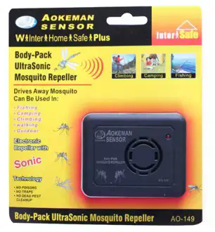Ультразвуковий відлякувач комарів AO-149 на батарейках для дому та відпочинку - мініатюра 5