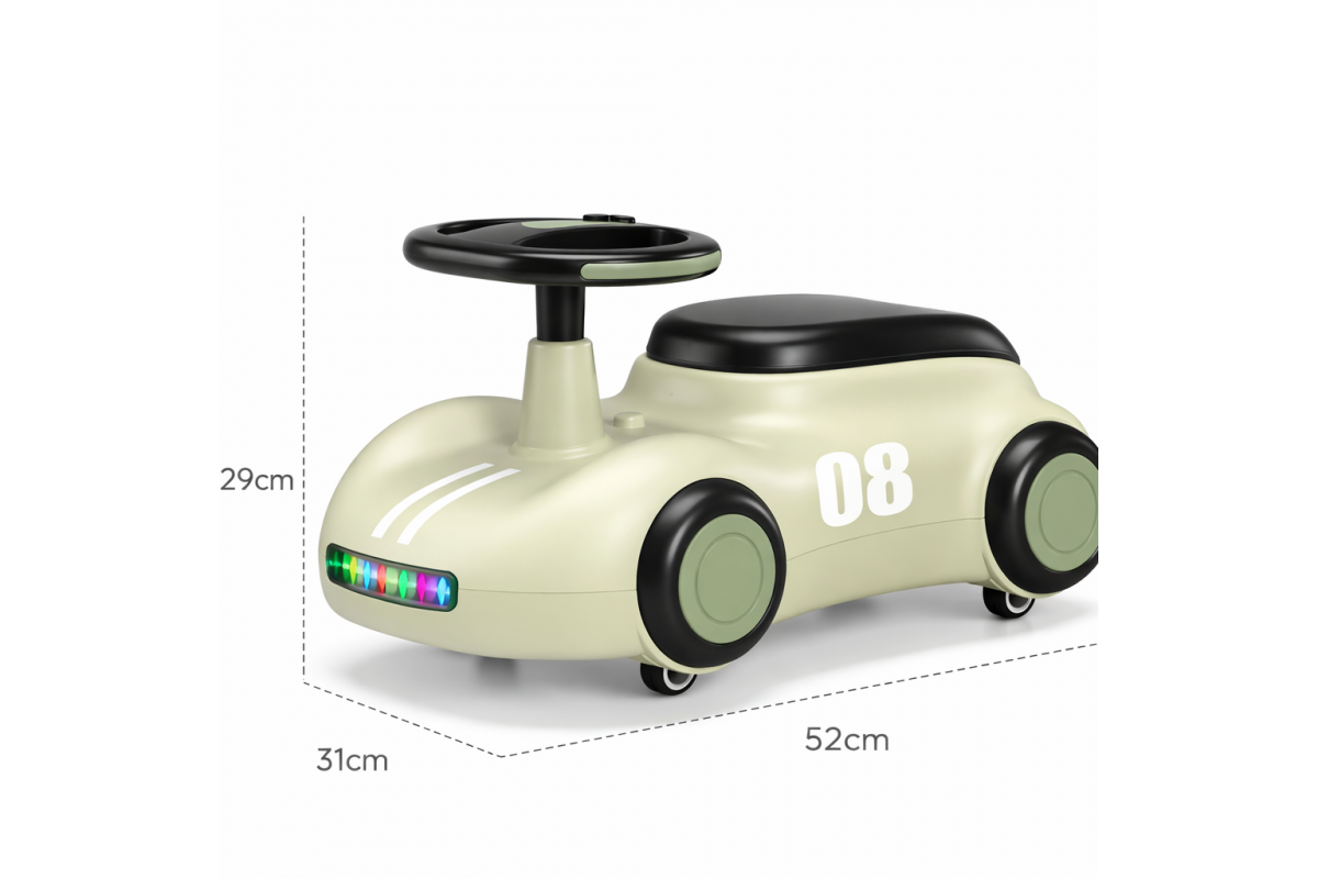 Машинка-каталка ретро зелена X-626 для малюків від 1 року - мініатюра 4