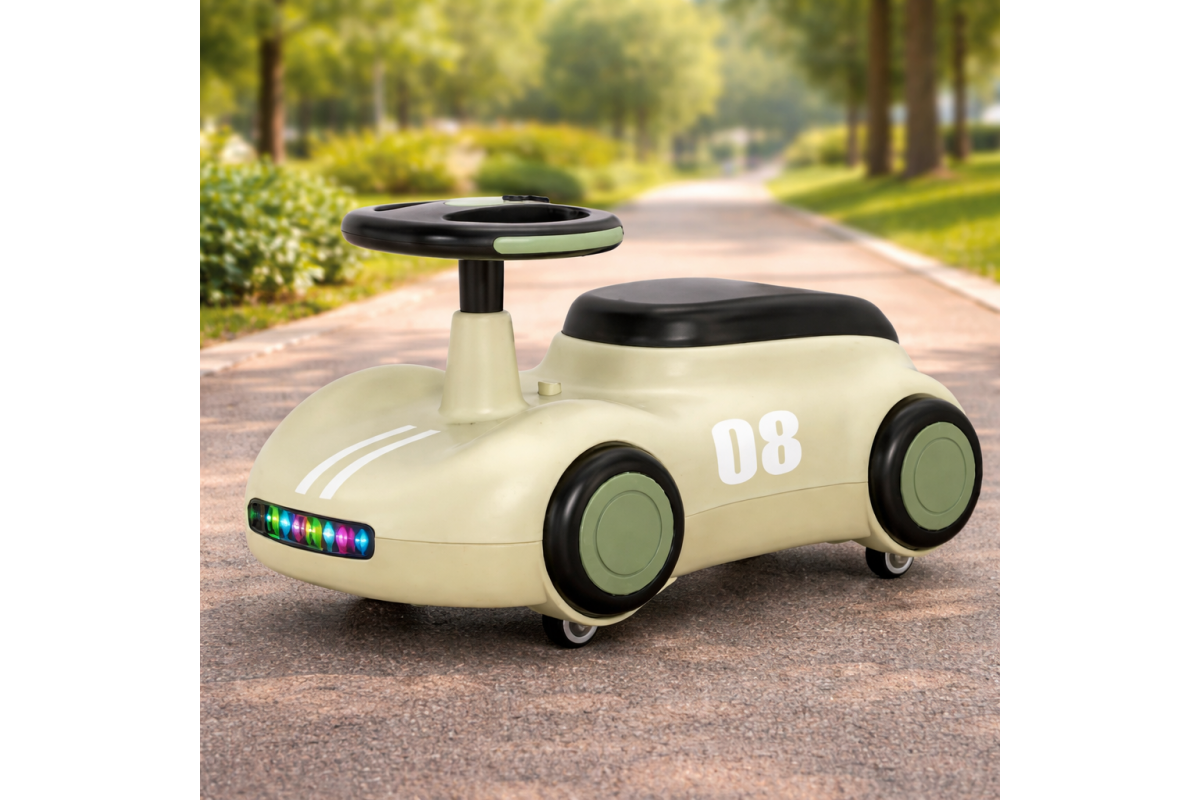 Машинка-каталка ретро зелена X-626 для малюків від 1 року - мініатюра 7