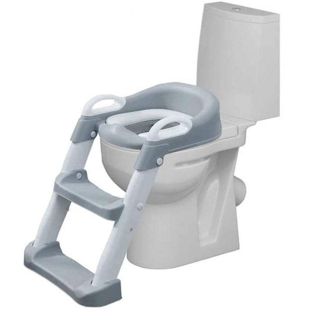 Дитяче сидіння на унітаз Babycare з драбинкою - мініатюра 1