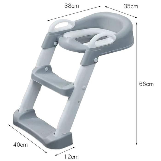 Дитяче сидіння на унітаз Babycare з драбинкою - мініатюра 6