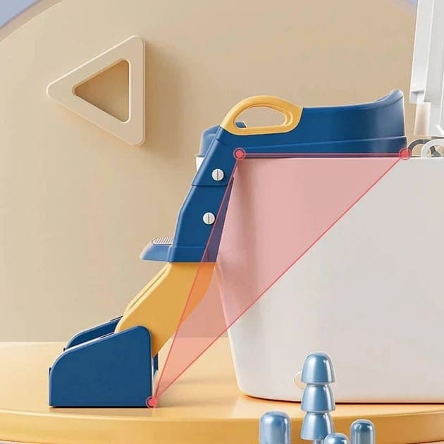 Дитяче сидіння на унітаз Babycare з драбинкою - мініатюра 8