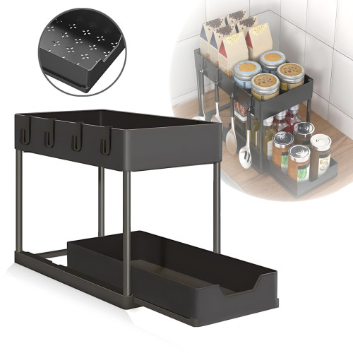 Кухонний органайзер з висувною шухлядою для зберігання - мініатюра 1