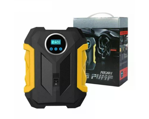 Акумуляторний повітряний компресор 12V Модель 3 з екраном - мініатюра 2