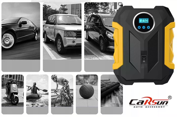 Акумуляторний повітряний компресор 12V Модель 3 з екраном - мініатюра 5