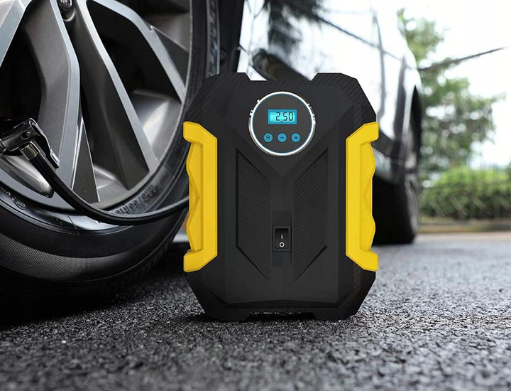 Акумуляторний повітряний компресор 12V Модель 3 з екраном - мініатюра 9