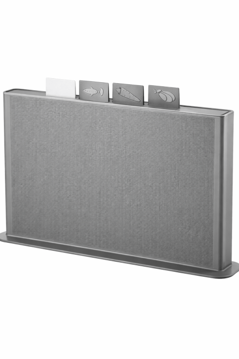 Набір обробних дощок із підставкою • Кухонний комплект дощок для м’яса, риби, овочів, готових продуктів і зручного зберігання на кухні