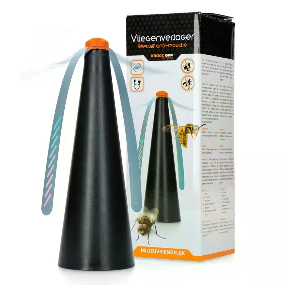 Портативний вентилятор-відлякувач мух - мініатюра 2