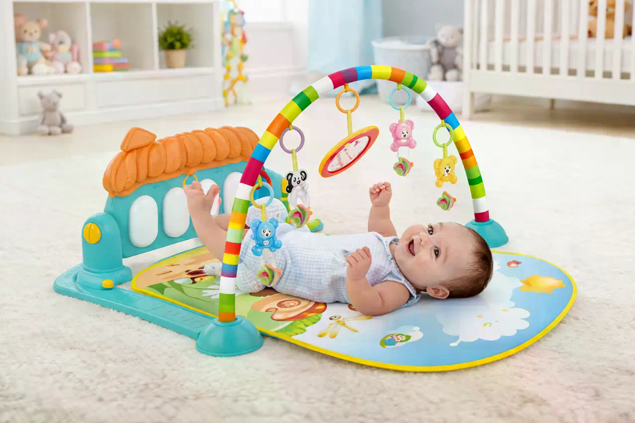 Розвивальний килимок Piano Fitness Rack X-646 з піаніно та іграшками - мініатюра 4