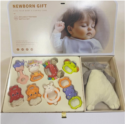 Набір брязкалець для новонароджених 9 в 1 X-653 - мініатюра 2