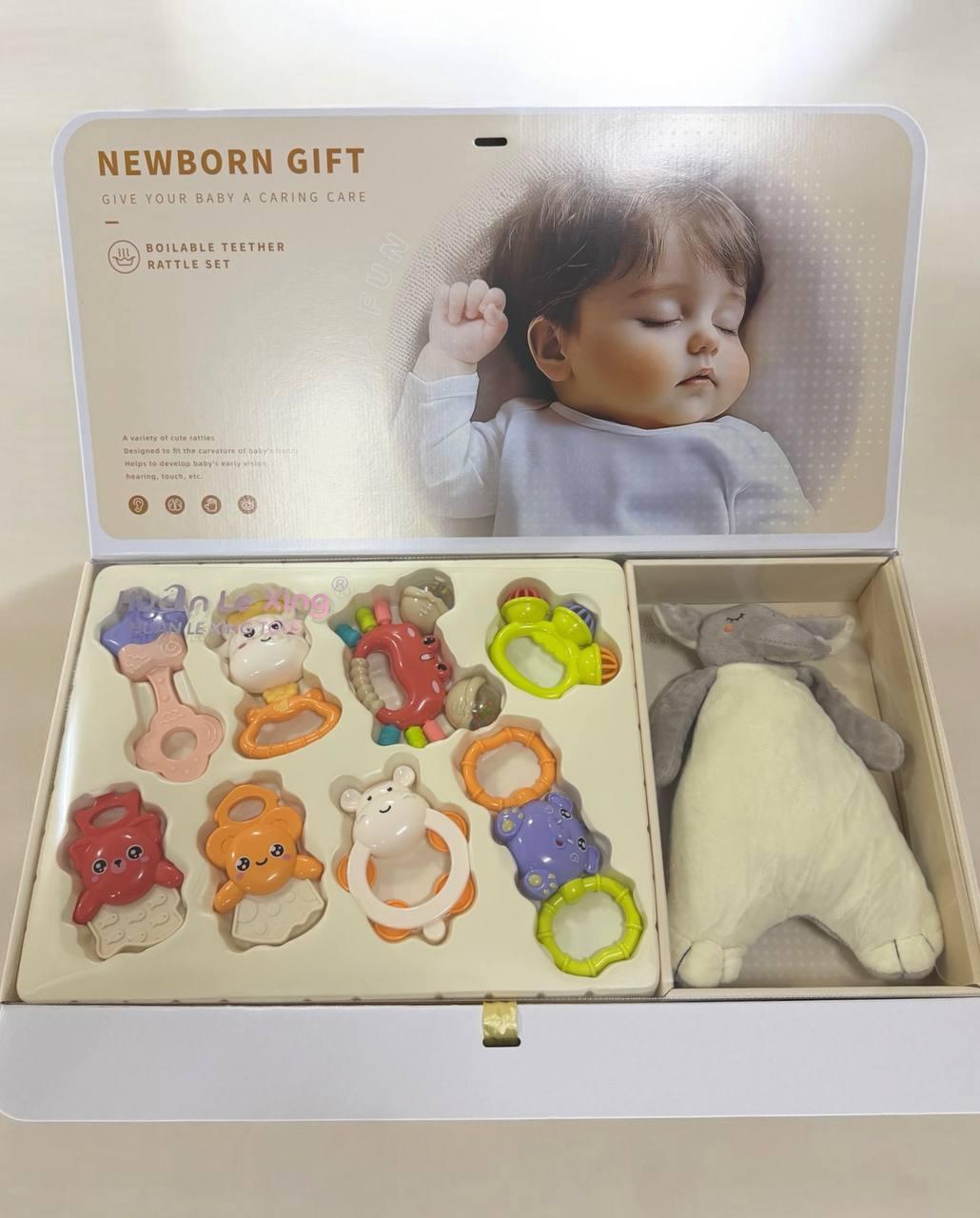 Набір брязкалець для новонароджених 9 в 1 X-653 - мініатюра 4