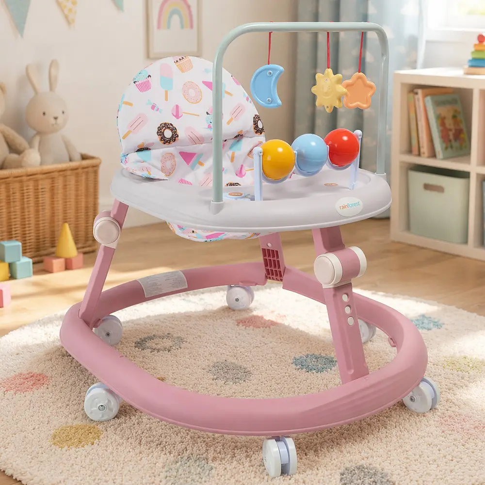 Дитячі ходунки X-624 рожеві музичні - мініатюра 3