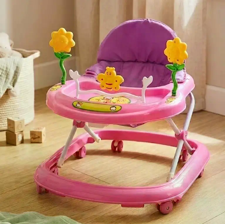 Дитячі ходунки X-621 рожеві з бджілкою - мініатюра 4