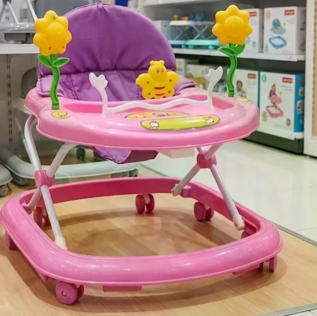 Дитячі ходунки X-621 рожеві з бджілкою - мініатюра 7