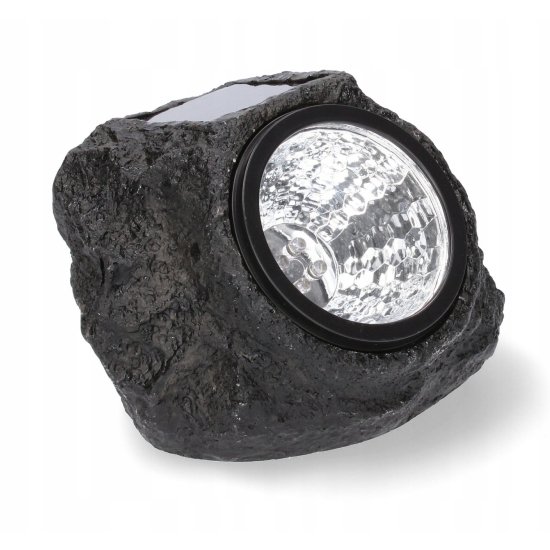 Садовий світильник Garden Light Stone на сонячній батареї ∙ Декоративний LED світильник-камінь для саду, газону, доріжок і ландшафтного підсвічування