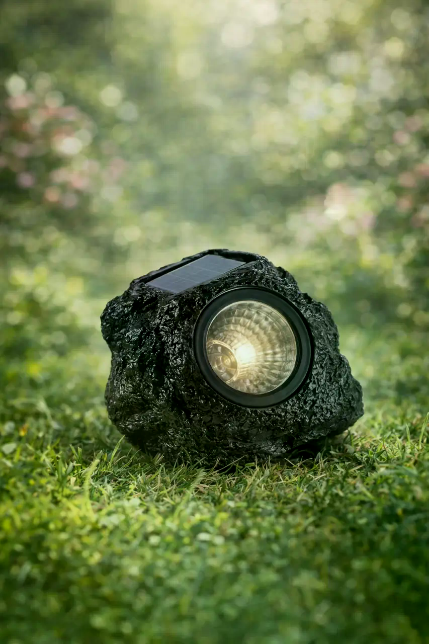 Садовий світильник Garden Light Stone на сонячній батареї - мініатюра 2
