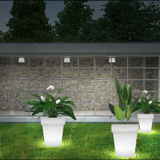 Садовий світильник-вазон для квітів на сонячній батареї - мініатюра 5