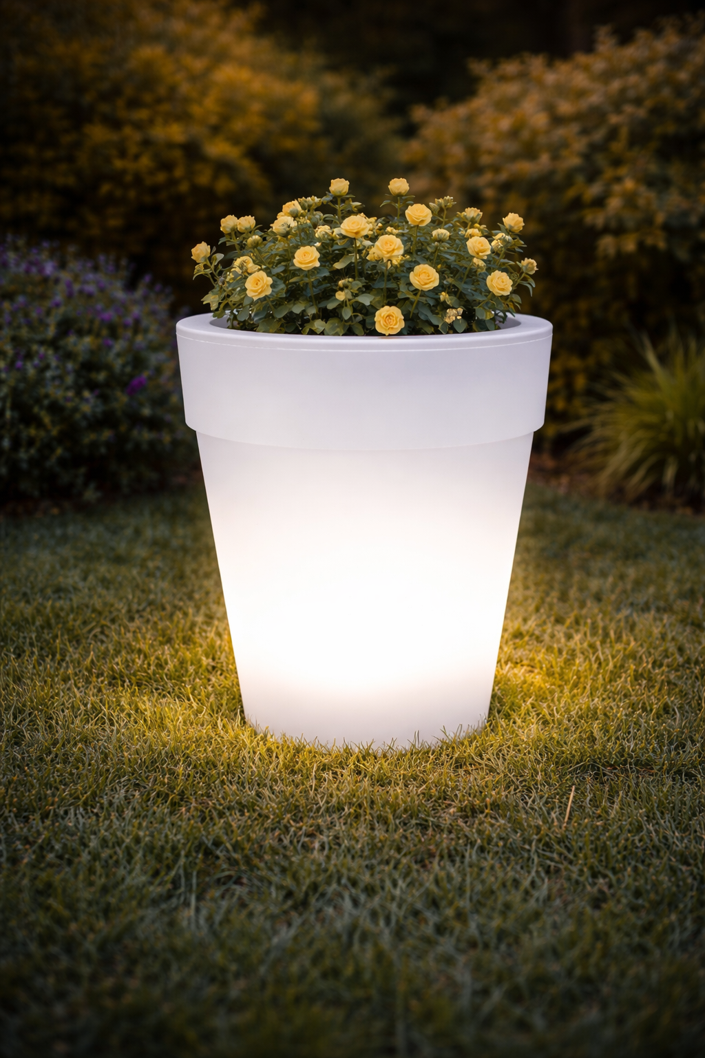 Садовий світильник-вазон для квітів на сонячній батареї - мініатюра 8
