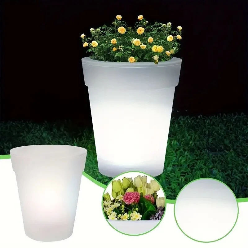 Садовий світильник-вазон для квітів на сонячній батареї - мініатюра 9