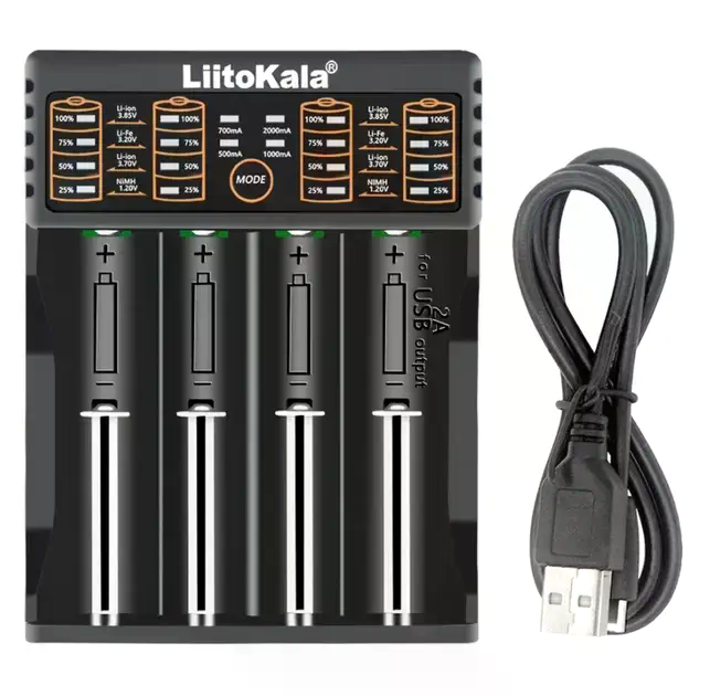 Зарядний пристрій LiitoKala Lii-402 для 18650, AA та AAA - мініатюра 4
