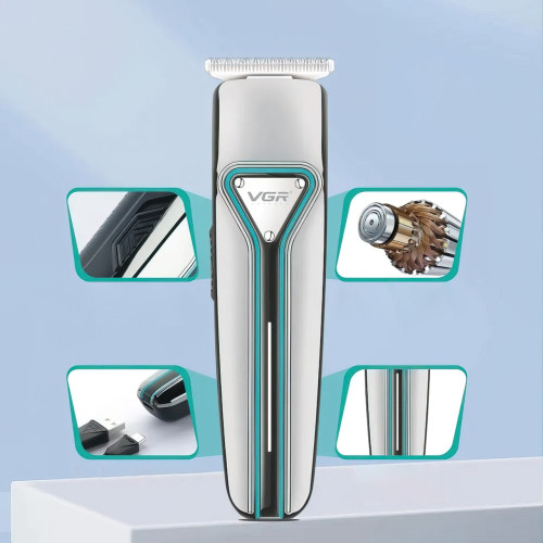 Машинка для стрижки VGR V-008 акумуляторна USB - мініатюра 3