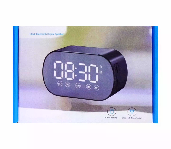 Bluetooth колонка S15 BT з годинником - мініатюра 4