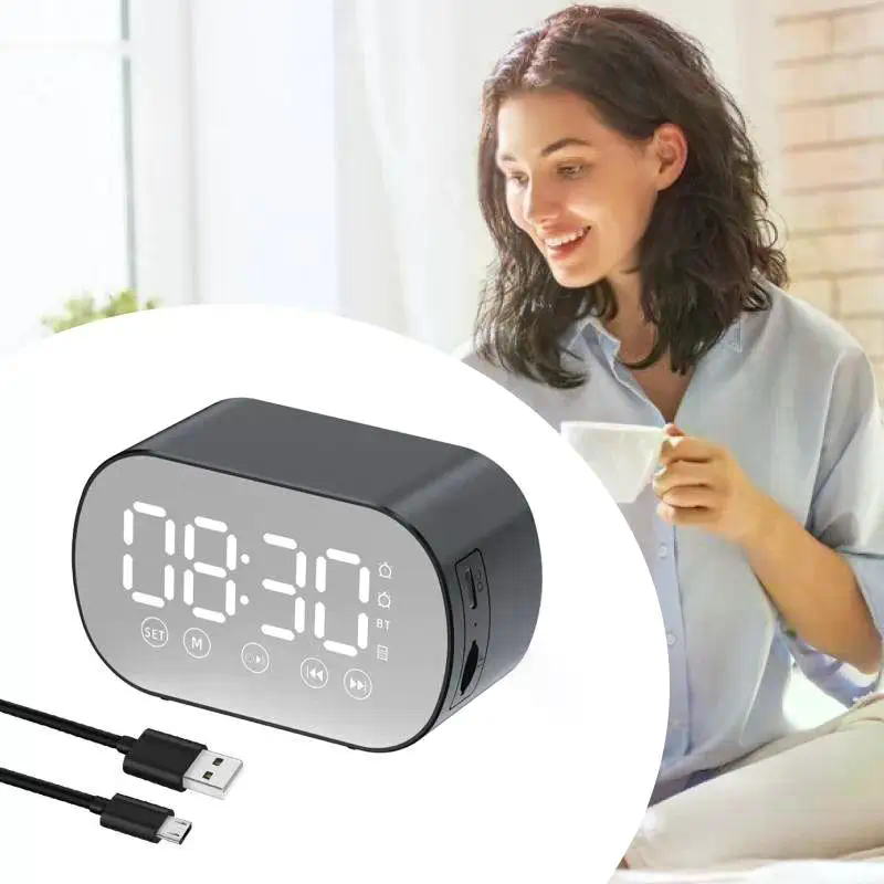 Bluetooth колонка S15 BT з годинником - мініатюра 6