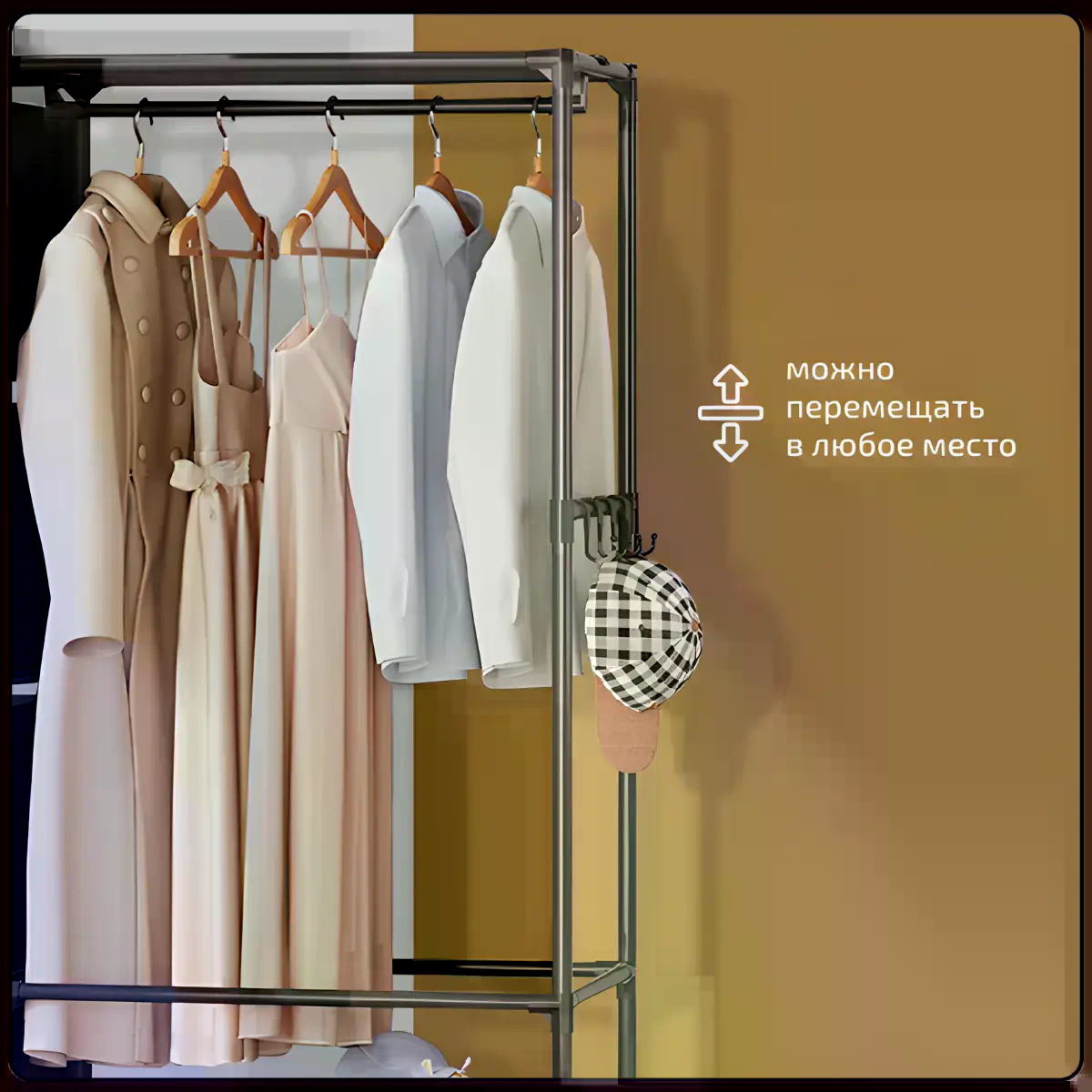 Відкрита стійка-вішалка для одягу NF-2309/MDS-201 - мініатюра 5