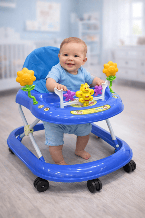 Дитячі ходунки блакитні з бджілкою X-621 - мініатюра 3