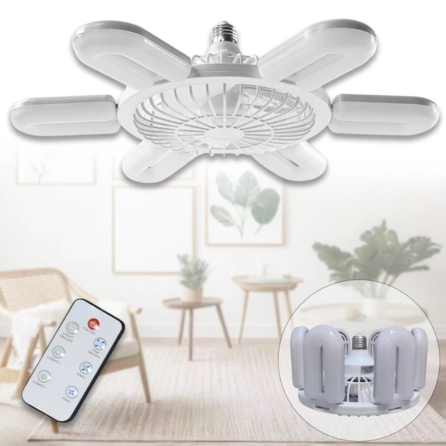 Лампа LED з вентилятором у патрон E27 AY1033 - мініатюра 1