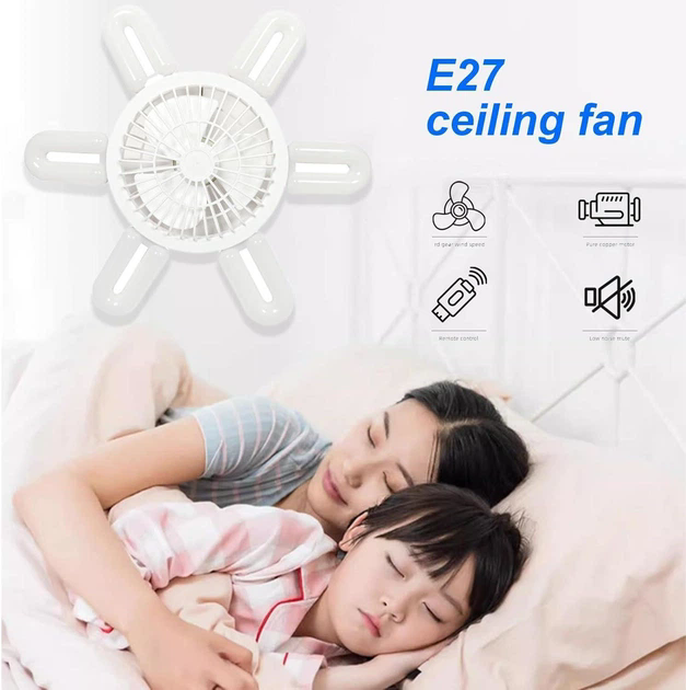 Лампа LED з вентилятором у патрон E27 AY1033 - мініатюра 6