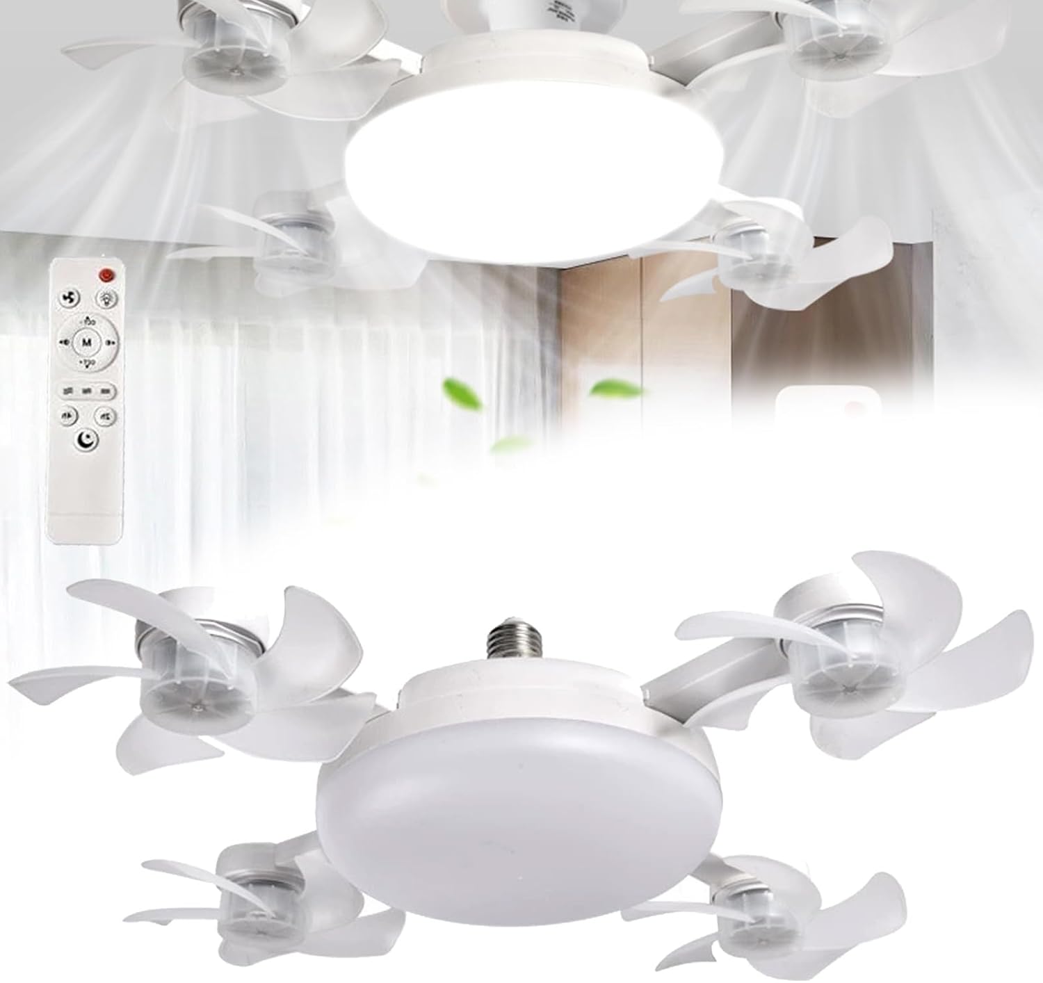 Лампа LED з вентилятором у патрон E27 AY1053 - мініатюра 5