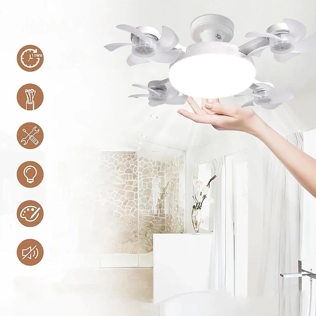 Лампа LED з вентилятором у патрон E27 AY1053 - мініатюра 6