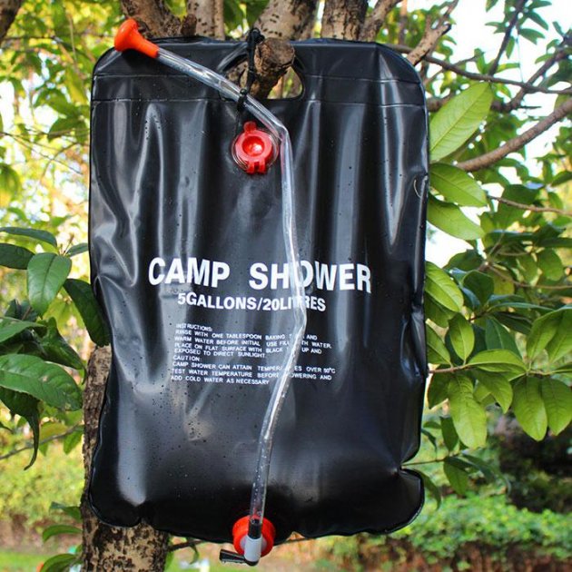 Літній душ дачний переносний похідний CAMP SHOWER 20 літрів / Душ для дачі підвісний - мініатюра 3