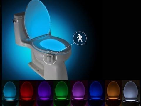 Підсвічувач унітазу з датчиком руху LED LIGHT BOWL ∙ Водостійка міні-лампа для ванної кімнати, 8 кольорів - мініатюра 2