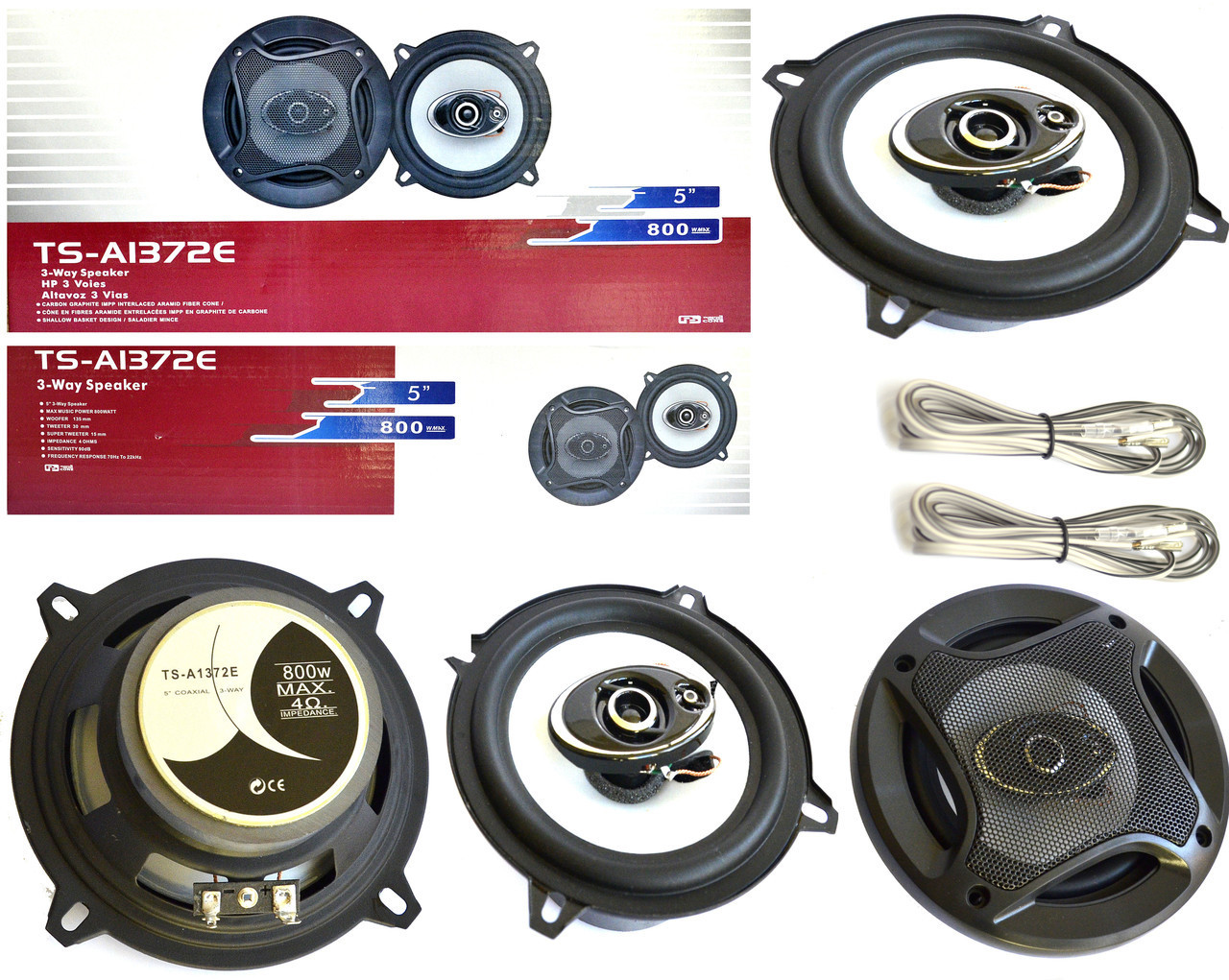 Автомобільна акустика TS-A1372 Колонки - динаміки двосмугові, 180W - мініатюра 5