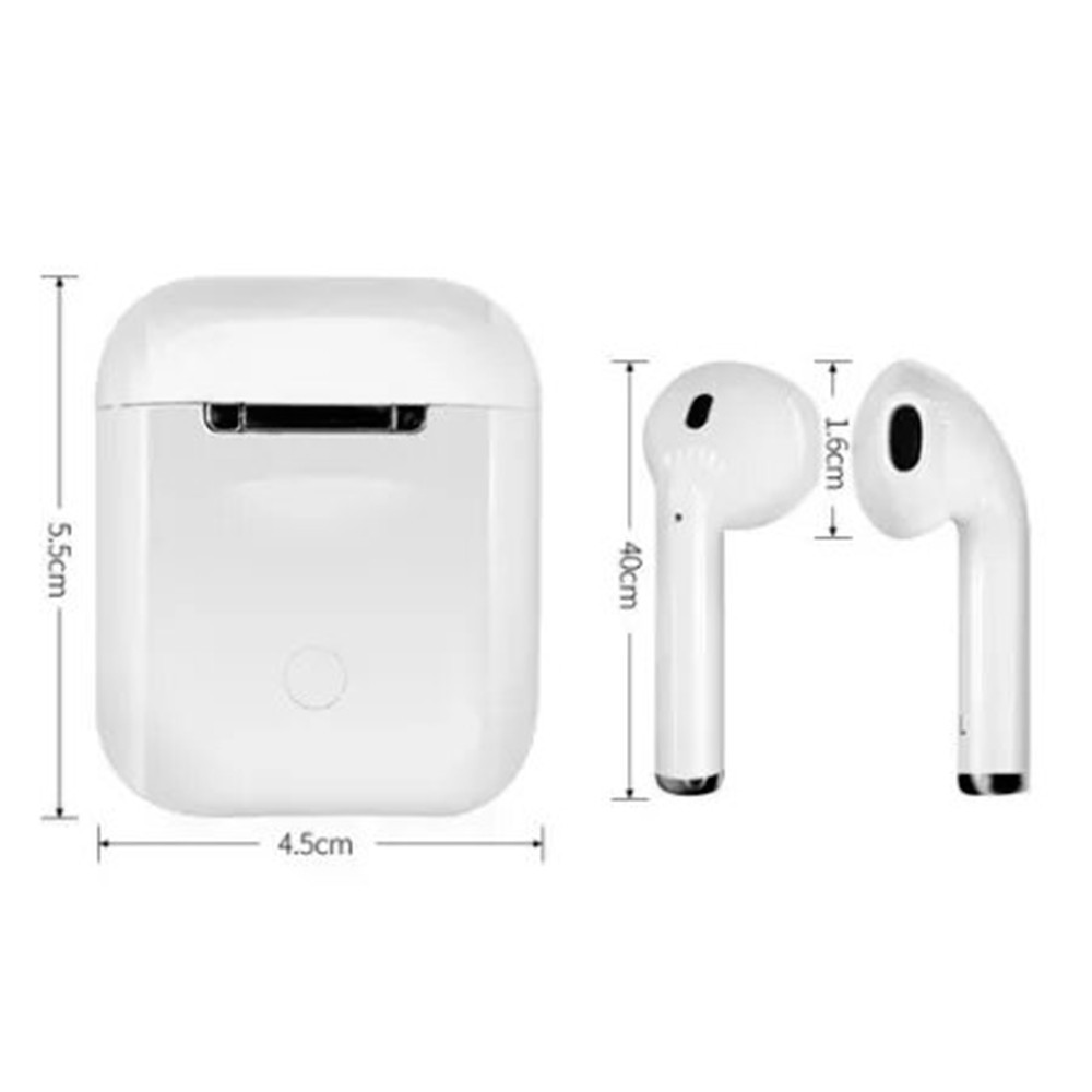 Навушники AirPods i12 BT з сенсором Bluetooth бездротові навушники - вкладиші в зарядному кейсі - мініатюра 4