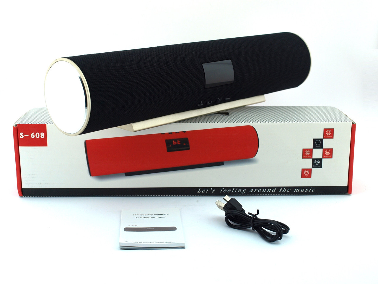 Портативна Bluetooth колонка S608 ∙ Акустика під ТВ ∙ USB ∙ HANDS FREE - мініатюра 9