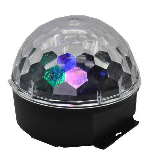 Світлодіодний диско шар Led Party Light Magic Ball RGB кольорова музика з пультом ДУ - мініатюра 5