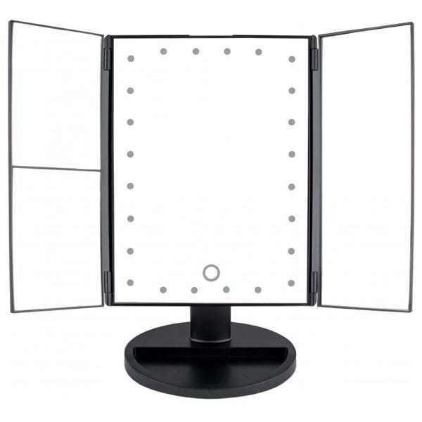 Потрійне косметичне дзеркало для макіяжу з підсвіткою LED Magnifying Mirror - мініатюра 6
