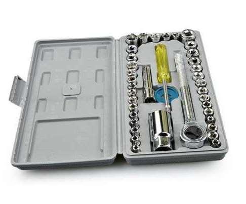Універсальний набір інструментів 40 в 1 у валізі | Торцеві головки ключі для ремонту - мініатюра 2