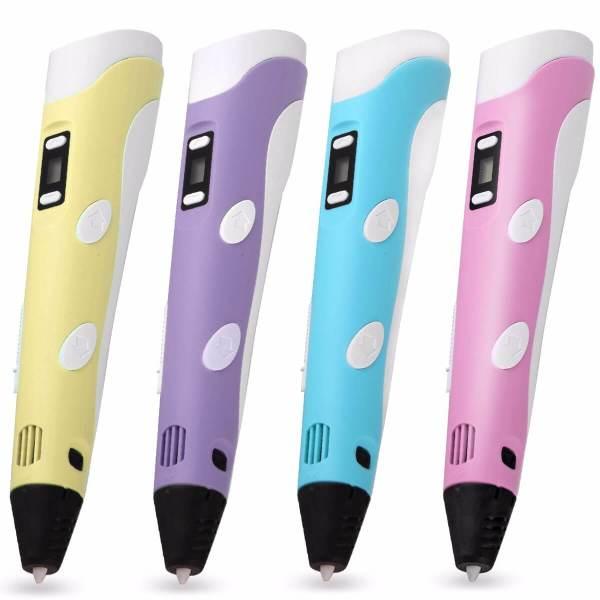 3D ручка для дітей з дисплеєм 3D Pen-2 Дитячий набір для творчості 3д - мініатюра 2