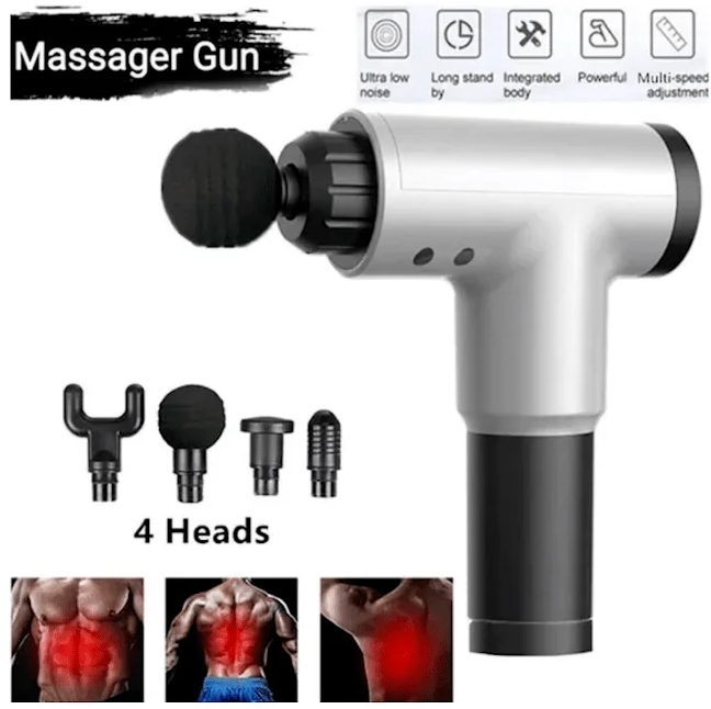 Масажер - пістолет для м'язів Fascial Gun HF-280 ∙ Ручний м'язовий вібромасажер - мініатюра 2