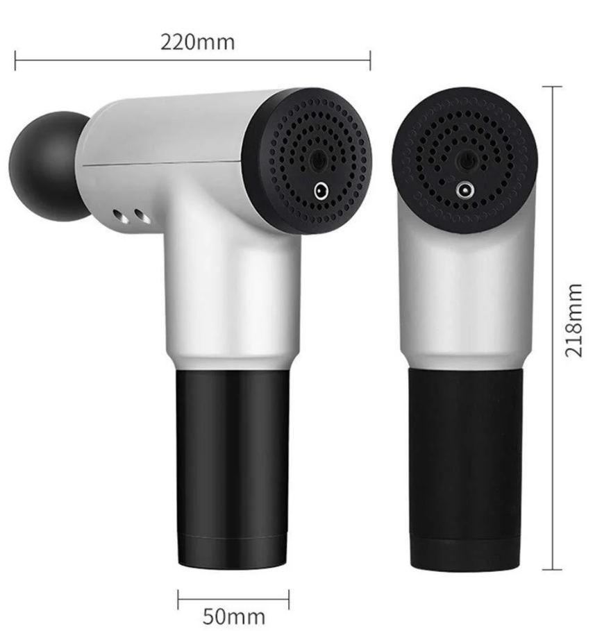 Масажер - пістолет для м'язів Fascial Gun HF-280 ∙ Ручний м'язовий вібромасажер - мініатюра 4