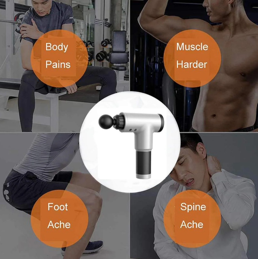 Масажер - пістолет для м'язів Fascial Gun HF-280 ∙ Ручний м'язовий вібромасажер - мініатюра 5
