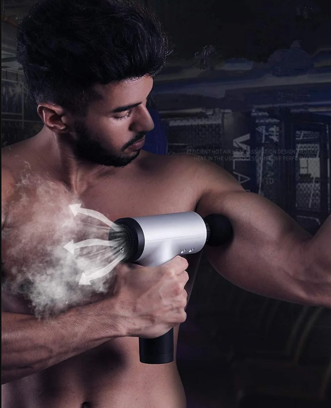 Масажер - пістолет для м'язів Fascial Gun HF-280 ∙ Ручний м'язовий вібромасажер - мініатюра 7