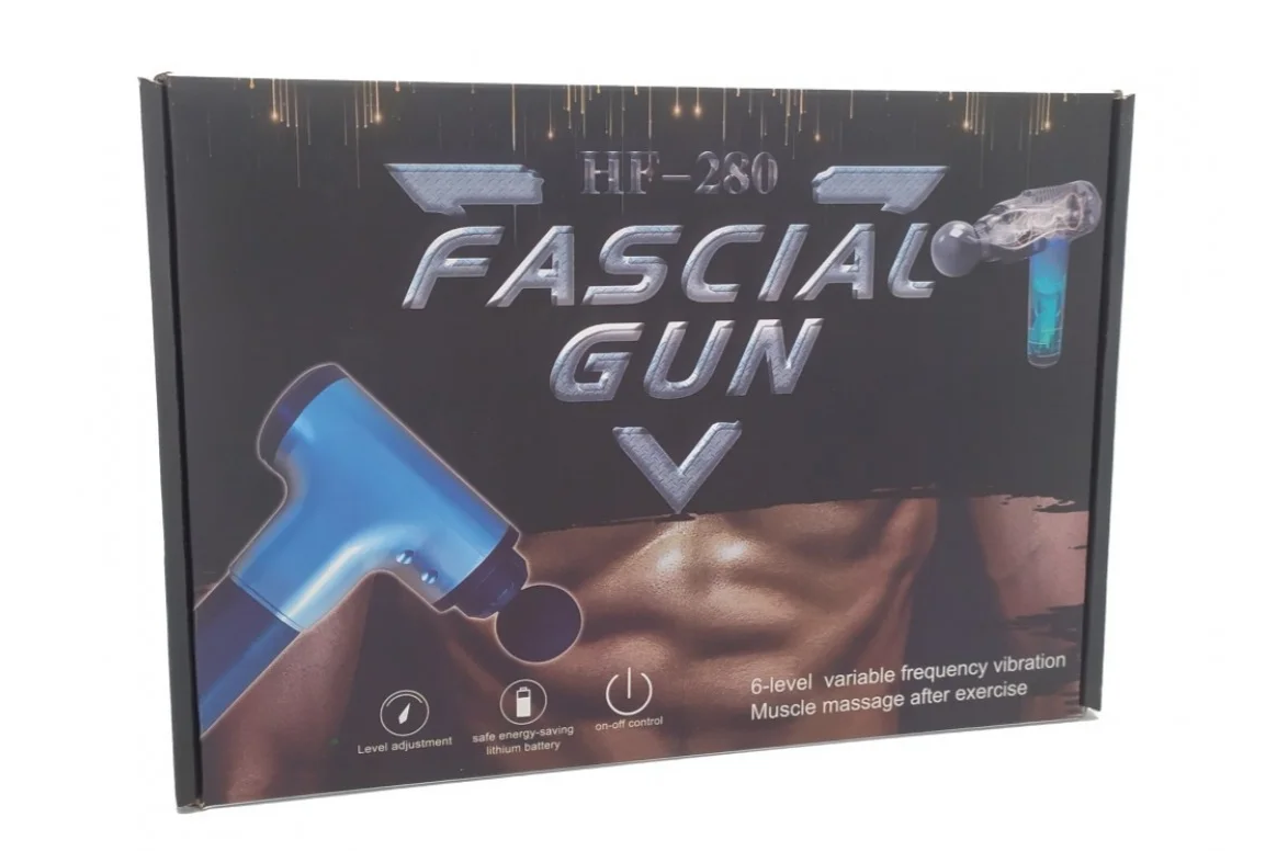 Масажер - пістолет для м'язів Fascial Gun HF-280 ∙ Ручний м'язовий вібромасажер - мініатюра 9